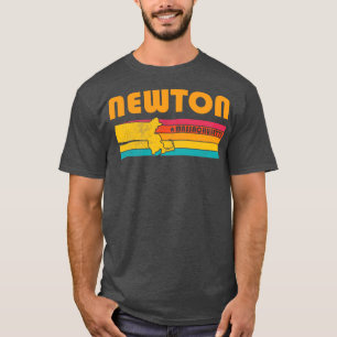 Newton Massachusetts Vintages zerrüttetes Souvenir T-Shirt
