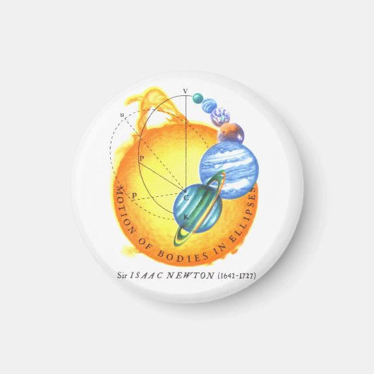 Newton Orbits Magnet (Vorne)