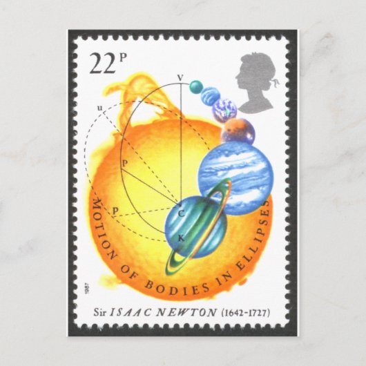 Newton Orbits Postkarte (Vorderseite)