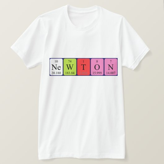 Newton Periodenname Shirt (Design vorne)
