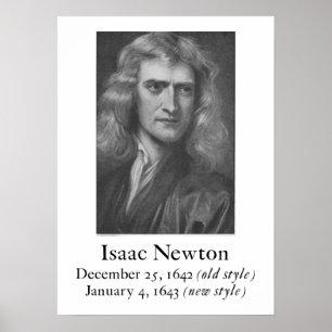 Newton-Plakat Poster