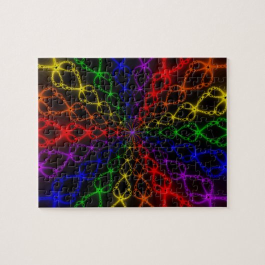 Newton Rainbow | Rainbow Fraktal Art Puzzle (Horizontal)