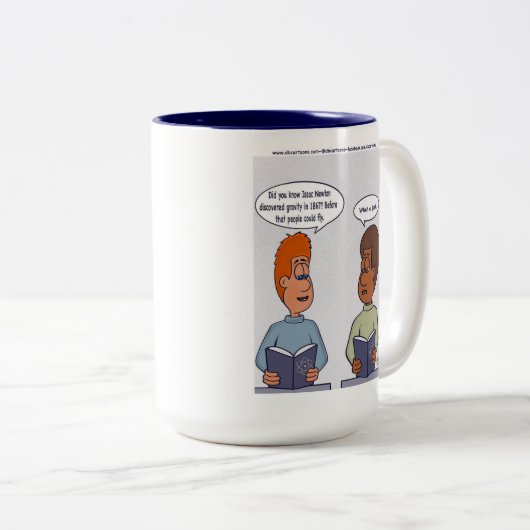 Newton-Tasse Zweifarbige Tasse (VorderseiteRechts)