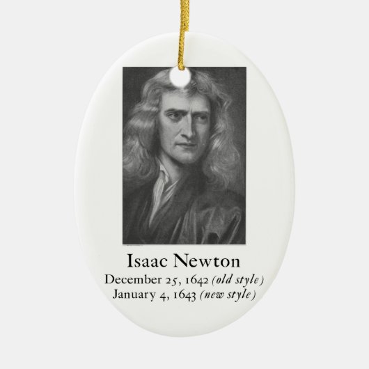 Newton-Verzierung Keramik Ornament (Vorne)