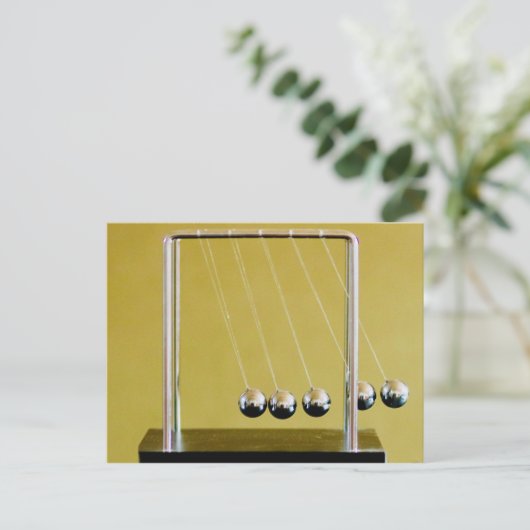 Newton's Cradle Postkarte (Stehend Vorderseite)