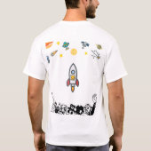 Newtons drittes Gesetz T-Shirt (Rückseite)