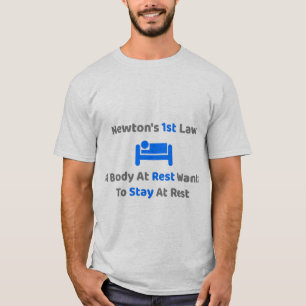 Newtons Erstes Gesetz Cool Funny Physics Men's T-Shirt