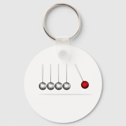Newtons Konzept der Silberkugeln Schlüsselanhänger (Vorderseite)
