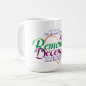 Newtown Remember December Memorial Kaffeetasse (Vorderseite Links)