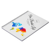 NewWeds BUCKET LIST World Travel Map Theme Notizblock (Linke Seite)