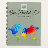 NewWeds BUCKET LIST World Travel Map Theme Planer (Vorderseite)