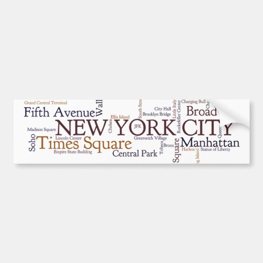 NewYork Autoaufkleber (Vorne)