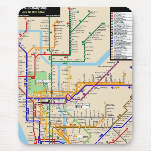 Newyork Untergrundbahn Mousepad (Vorne)