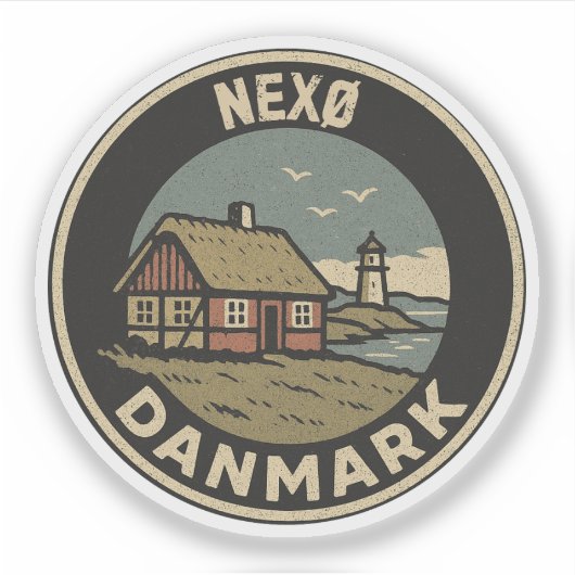 Nexø, Dänemark Aufkleber (Vorderseite)