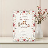 Next Chapter animals wildflowers baby shower Einladung