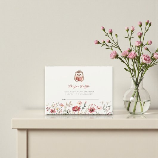 Next chapter Baby Shower Diaper Raffle  Begleitkarte