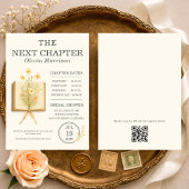 Next Chapter Begins QR Code Bridal Shower Einladung