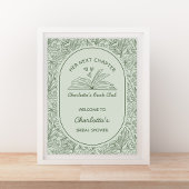 Next Chapter Book Theme Bridal Shower Welcome Poster