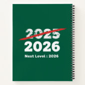 Next Level 2026 | Funny Goodbye 2025 New Year's  Notizblock (Rückseite)