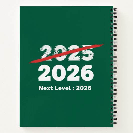 Next Level 2026 | Funny Goodbye 2025 New Year's Notizblock (Rückseite)