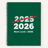 Next Level 2026 | Funny Goodbye 2025 New Year's Notizblock (Vorderseite)