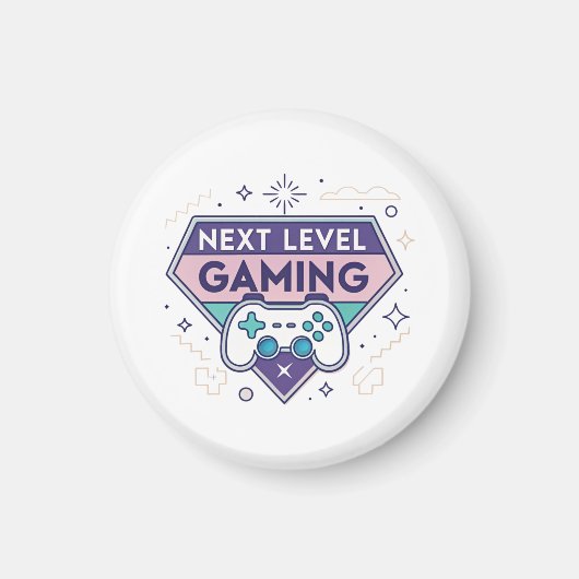 Next Level Gaming Retro Controller Pastel Gamer Tr Magnet (Vorne)
