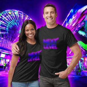 Next Level L.A. Sunset Neon Schwarz T-Shirt