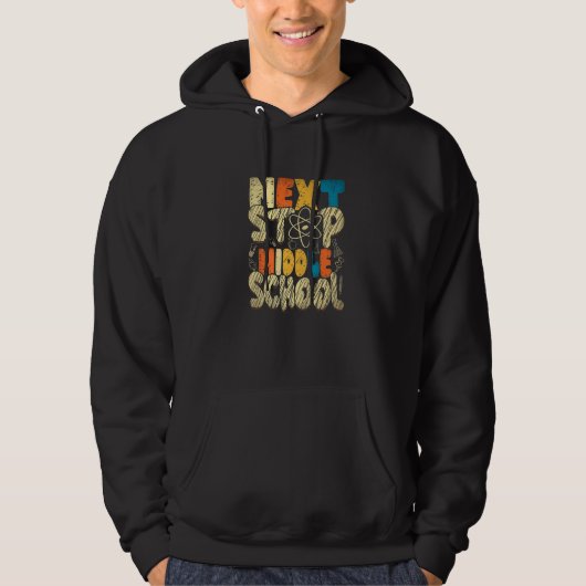 Next Stop Middle School Elementary Graduation Stud Hoodie (Vorderseite)