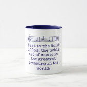 Next To The Word Of God - Music Quote Tasse (Zentrum)