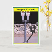 Next Year in Orlando Funny Passover Card Karte (Gelbe Blume)