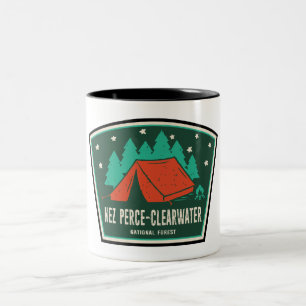 Nez Perce-Clearwater National Forest Camping Zweifarbige Tasse