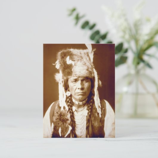 Nez Percé mit Furcap Postkarte (Stehend Vorderseite)