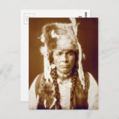 Nez Percé mit Furcap Postkarte (Vorne/Hinten)