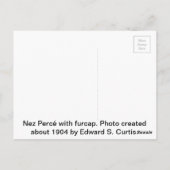 Nez Percé mit Furcap Postkarte (Rückseite)