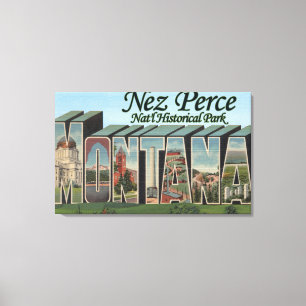Nez Perce Nationalpark, Montana Leinwanddruck