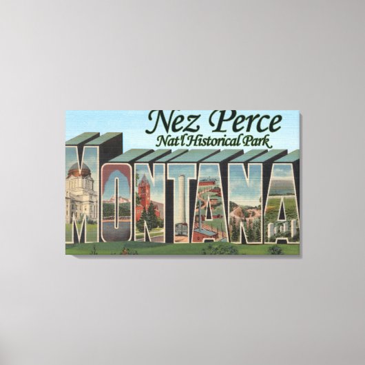 Nez Perce Nat'l Park, Montana Leinwanddruck (Vorderseite)