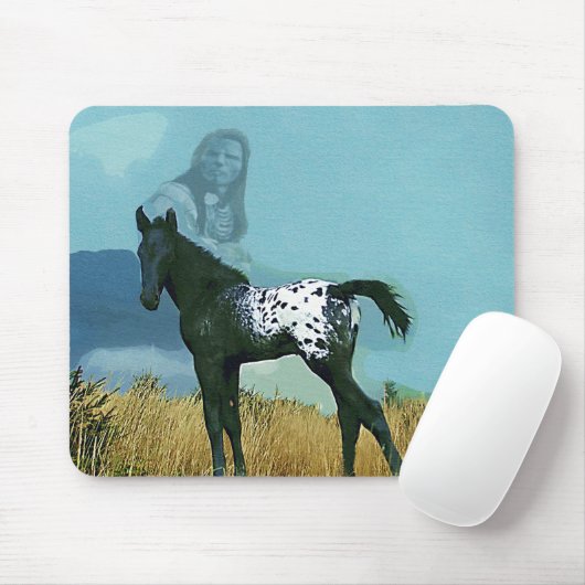 Nez Perce Pony Mousepad (Mit Mouse)