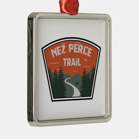 Nez Perce Trail Ornament Aus Metall (Rechts)