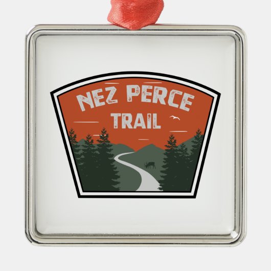 Nez Perce Trail Ornament Aus Metall (Vorne)