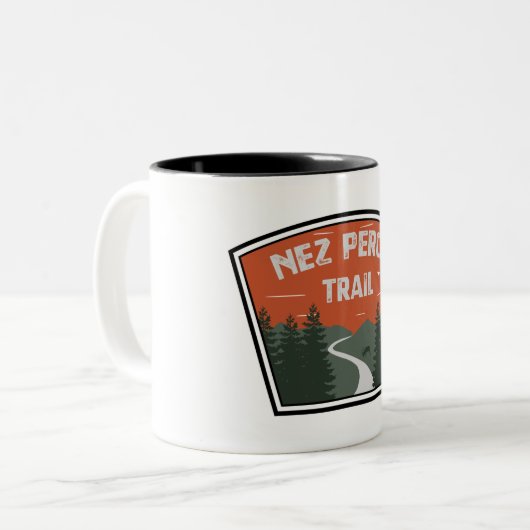 Nez Perce Trail Zweifarbige Tasse (Vorderseite Links)