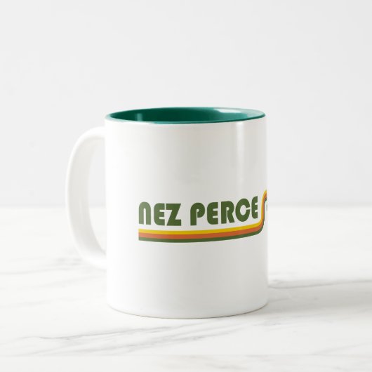 Nez Perce Trail Zweifarbige Tasse (Vorderseite Links)