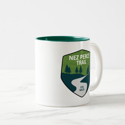 Nez Perce Trail Zweifarbige Tasse (VorderseiteRechts)