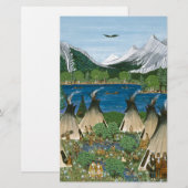Nez Perce ~ Wallowa Lake Briefpapier (Vorne/Hinten)