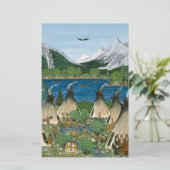 Nez Perce ~ Wallowa Lake Briefpapier (Stehend Vorderseite)