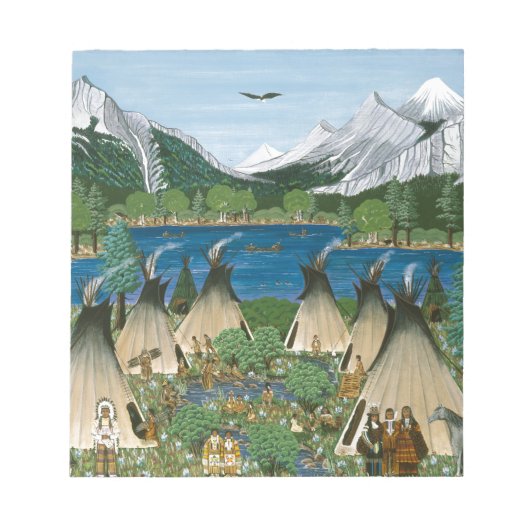 Nez Perce ~ Wallowa Lake Notizblock (Vorderseite)