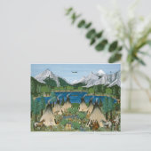 Nez Perce ~ Wallowa Lake Postkarte (Stehend Vorderseite)