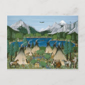 Nez Perce ~ Wallowa Lake Postkarte (Vorderseite)