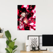 Nezuko Blood Demon Art Demon Poster (Heimbüro)
