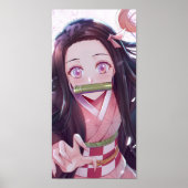 Nezuko-Dämonenplakat Poster (Vorne)