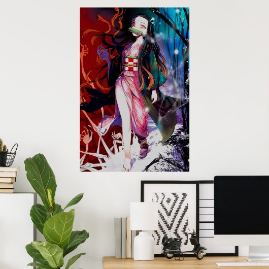 Nezuko in Hell Kimetsu No Yaiba Poster (Heimbüro)